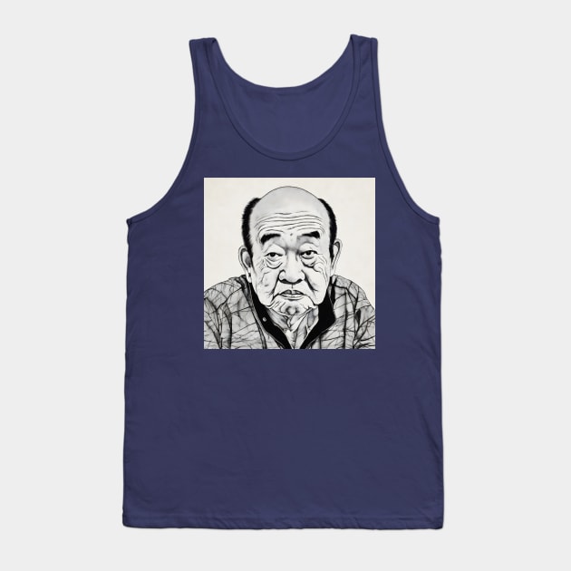 Portrait of old asian man Tank Top by KOTYA